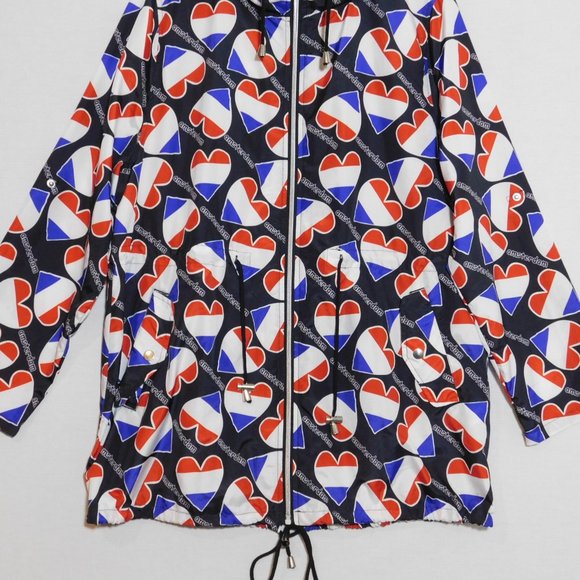 PARKA IN A POCKET Amsterdam Holland Dutch Hearts Lightweight Packable Jacket L - Picture 6 of 11